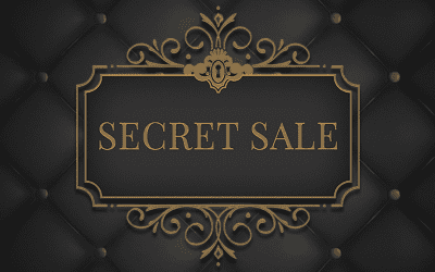 Secret Sale March 23rd – 25th