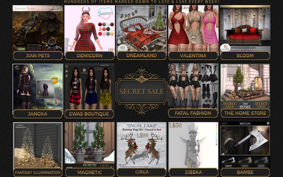 Secret Sale November 19th – 21st