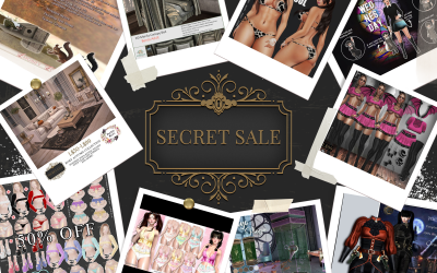 Secret Sale October 28th – 30th