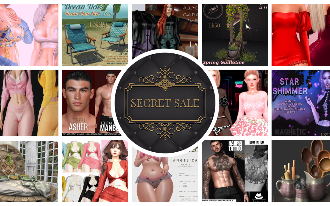 Secret Sale April 6th – 8th